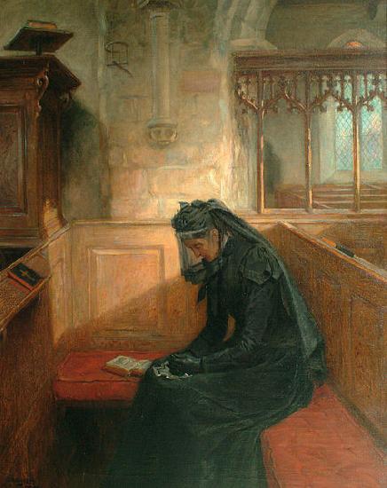 Ralph Hedley The Widow oil painting image